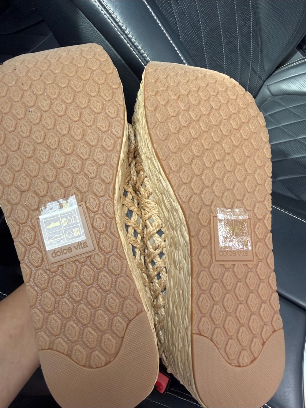 Dolce Vita Braided Raffia Loafers in Natural Tan - Picture 10 of 10